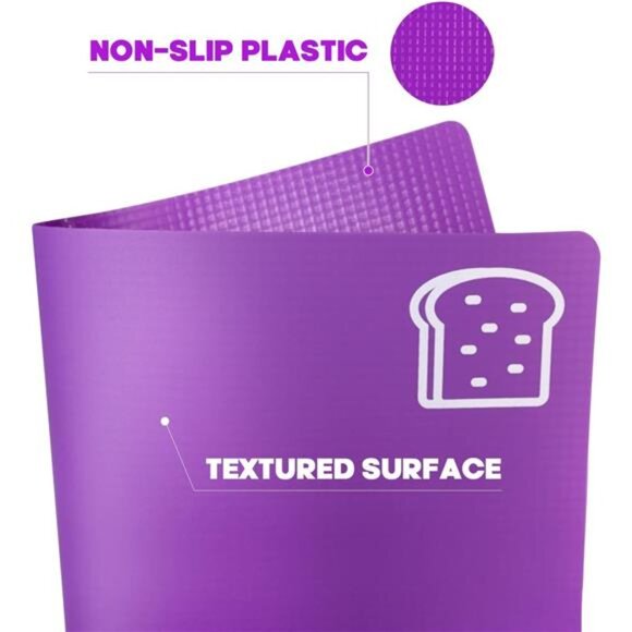 7 Pieces Flexible Cutting Boards, BPA Free Plastic Cutting Boards for Kitchen - Picture 4 of 7